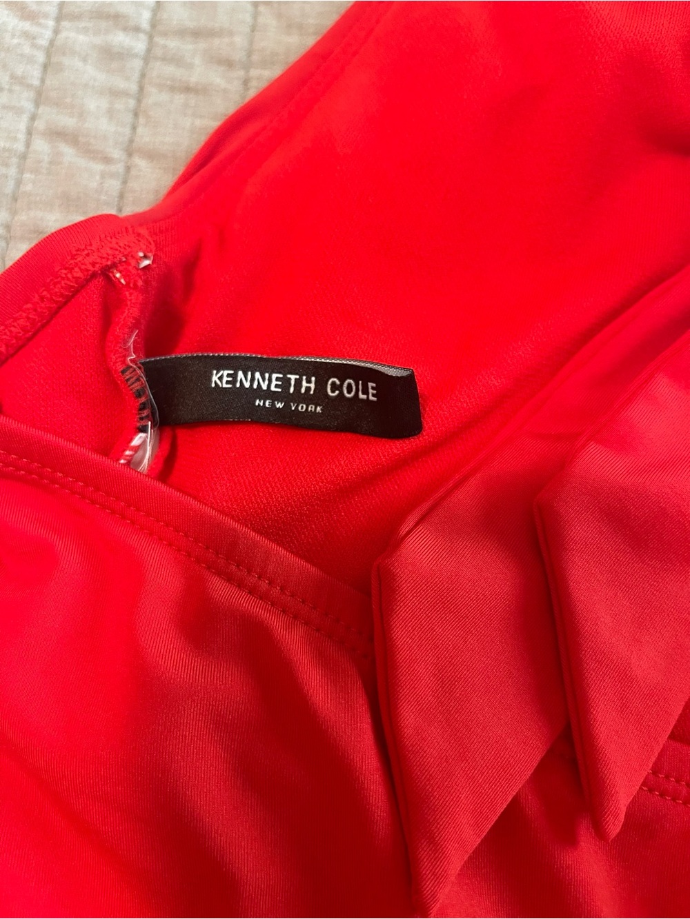 Kenneth Cole Red Halter One-Piece Swimsuit - Picture 7 of 7